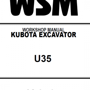 Kubota Excavador KX36-3 KX41-3 Manual del operador