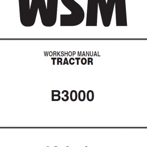 Kubota B3000 Tractor Workshop Service Manual