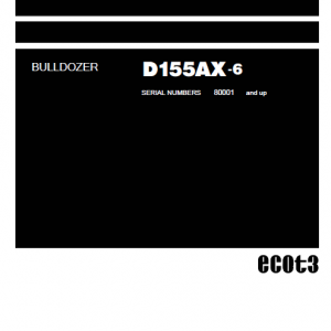 Komatsu D155ax-6 Dozer Service Manual