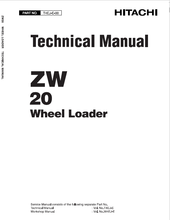 Hitachi Zw20 Wheel Loader Service Manual