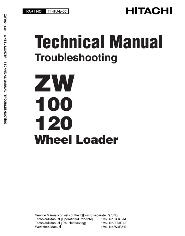 Hitachi Zw100 And Zw120 Wheel Loader Service Manual