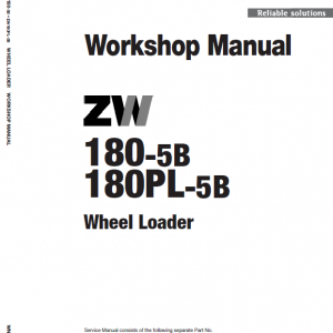 Hitachi Zw180-5a, Zw180-5b Wheel Loader Service Manual