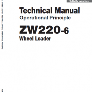 Hitachi Zw220-6 Wheel Loader Service Manual