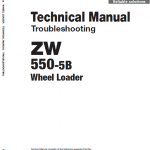 Hitachi Zw550-5b Wheel Loader Service Manual