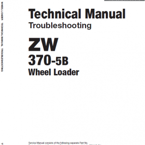 Hitachi Zw370-5b Wheel Loader Service Manual