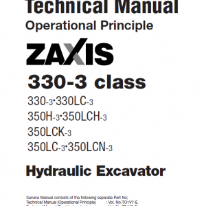 Hitachi Zx350h-3, Zx350lch-3, Zx350lc-3 Excavator Service Manual