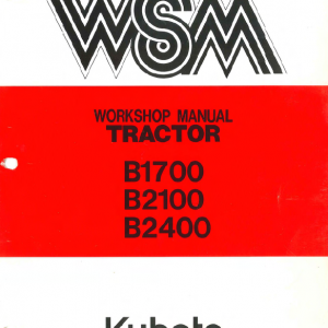 Kubota B1700, B2100, B2400 Tractor Workshop Service Manual