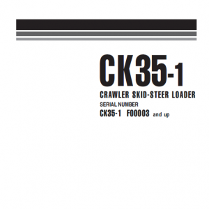 Komatsu Ck35-1 Skid-steer Loader Service Manual