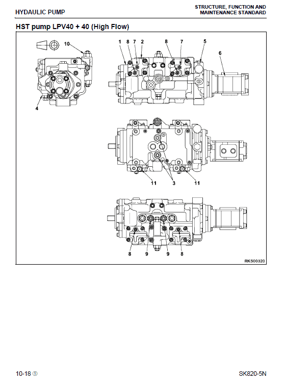 Komatsu Sk820-5n Skid-steer Loader Service Manual