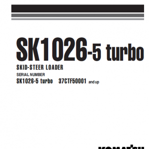 Komatsu Sk1026-5, Sk1026-5n Skid-steer Loader Service Manual