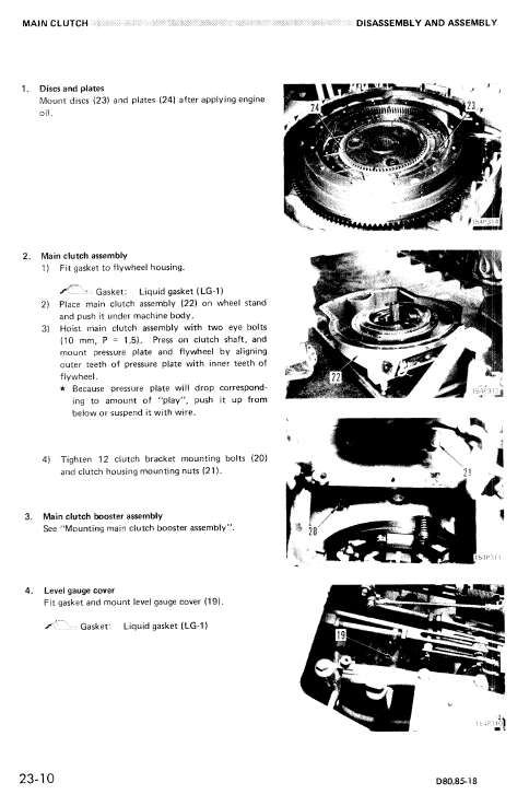 Komatsu D80a-18, D85a-18, D80e-18, D85e-18, D80p-18 Dozer Manual