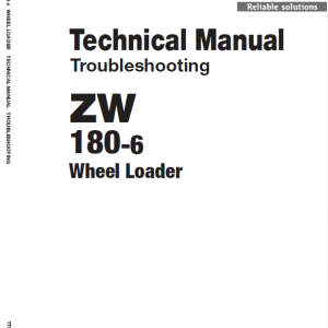 Hitachi Zw180-6 Wheel Loader Service Manual