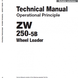 Hitachi Zw250-5b Wheel Loader Service Manual