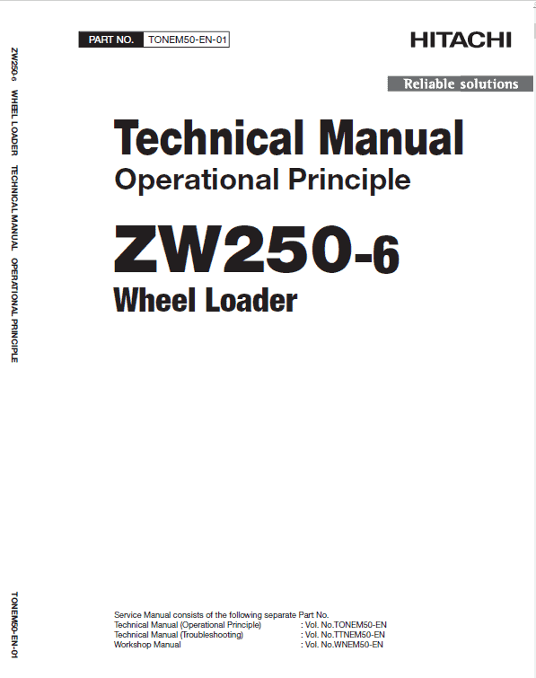 Hitachi Zw250-6 Wheel Loader Service Manual