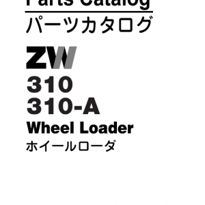 Hitachi Zw310 Wheel Loader Service Manual