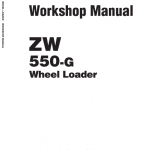 Hitachi Zw550, Zw550-g Wheel Loader Service Manual