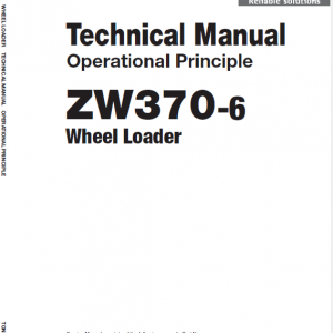 Hitachi Zw370-6 Wheel Loader Service Manual