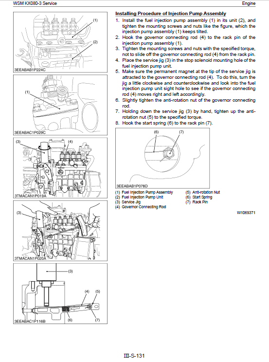 Workshop Manual Kubota KX 080-3 Bagger/Gräber