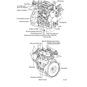 Komatsu 70e-5 Series (2d70e) & 76e-5 Series (3d76e) Engines Manual