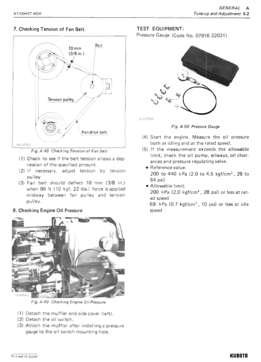 Kubota B6100hst, B7100hst Tractor Workshop Service Manual