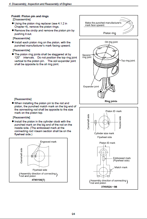 Komatsu 4d88e, 4d98e, 4d106 Series Engine Manual