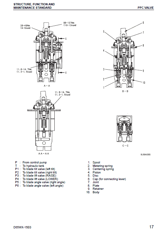 Komatsu D65wx-15e0 Dozer Service Manual