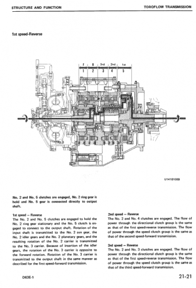 Komatsu D63E-1 Dozer Service Manual