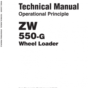 Hitachi Zw550, Zw550-g Wheel Loader Service Manual