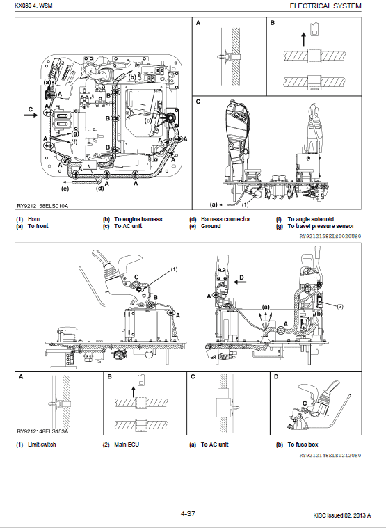 Kubota KX080-4 Workshop Service Repair Manual RY911-21601 