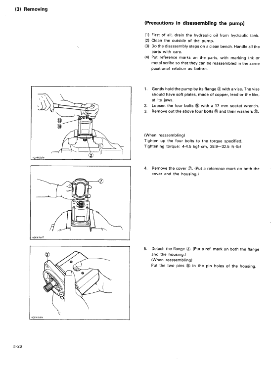 Kubota Kh36, Kh41, Kh51, Kh61 Excavator Workshop Manual