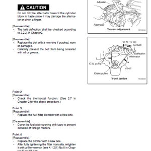 Komatsu 70e-5 Series (2d70e) & 76e-5 Series (3d76e) Engines Manual