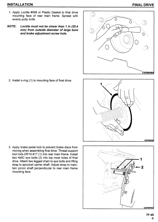 Komatsu Dresser Td7h, Td8h, Td9h Dozer Service Manual