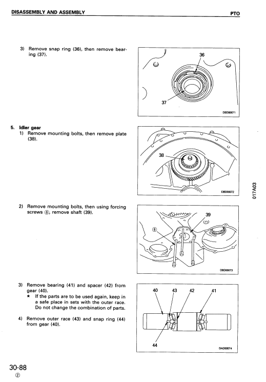 Komatsu D155a-3 Dozer Service Manual