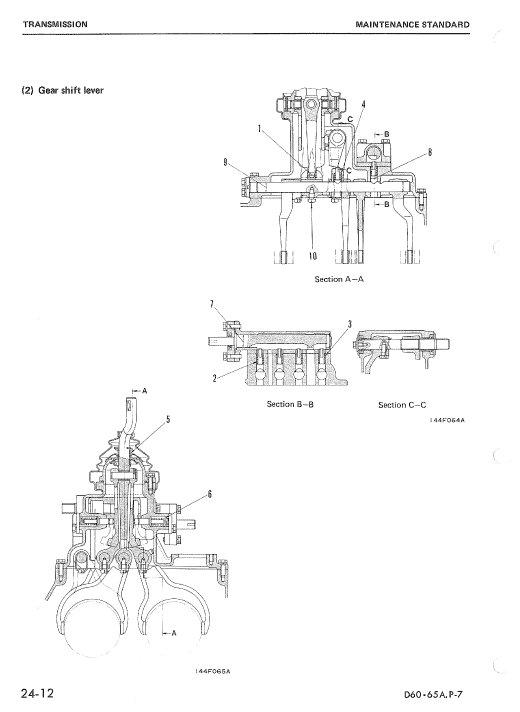 Komatsu D65a-7, D65e-7, D65p-7 Dozer Service Manual