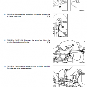 Komatsu D32p-1, D38p-1, D39p-1 Dozer Service Manual