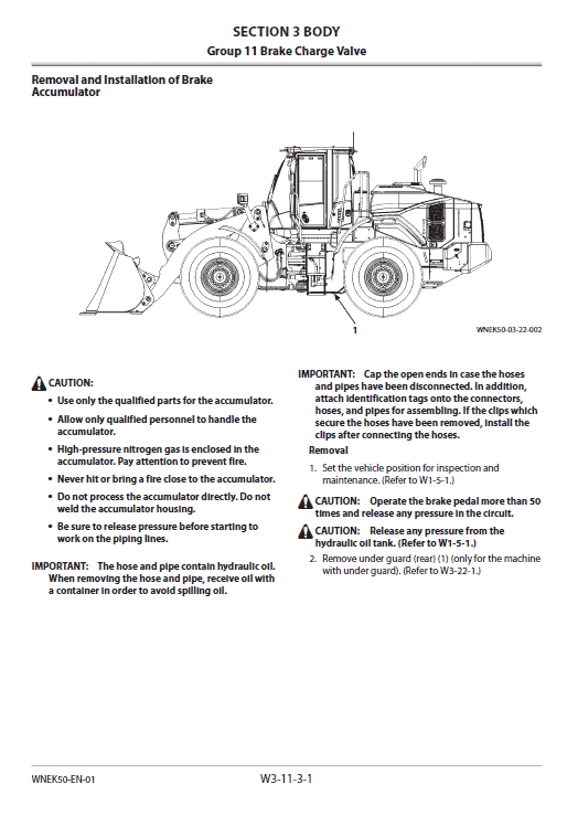 Hitachi Zw220-6 Wheel Loader Service Manual