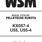 Kubota Kx057-4, U55, U55-4 Excavator Workshop Service Manual