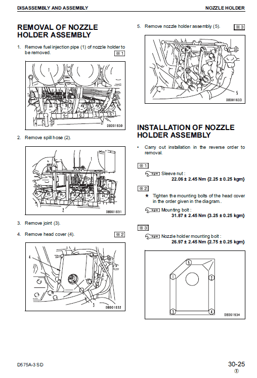 Komatsu D575a-3 Dozer Service Manual
