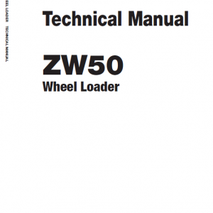 Hitachi Zw30, Zw40, Zw50 Wheel Loader Service Manual