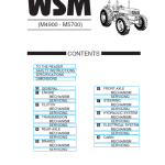 Kubota M4900, M5700 Tractor Workshop Service Manual