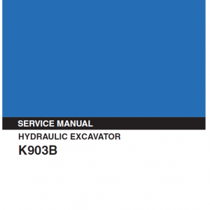 Kobelco K903b Excavator Service Manual