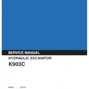 Kobelco K903c Excavator Service Manual