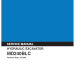 Kobelco Md240blc Excavator Service Manual