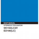 Kobelco Sk150lc-iv And Ed180lc Excavator Service Manual