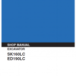 Kobelco Sk160lc And Ed190lc Excavator Service Manual