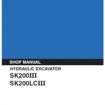 Kobelco Sk200-3, Sk200lc-3 Excavator Service Manual