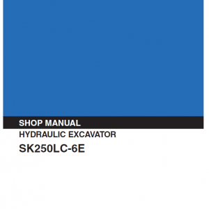Kobelco Sk250lc-6e Excavator Service Manual