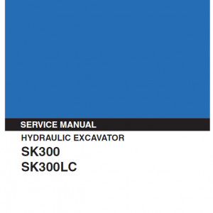 Kobelco Sk300, Sk300lc Excavator Service Manual