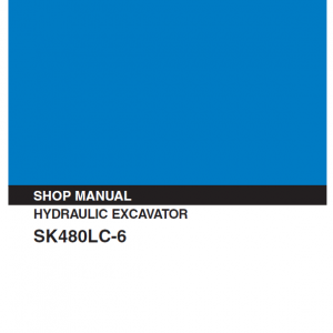 Kobelco Sk480lc-6 Excavator Service Manual