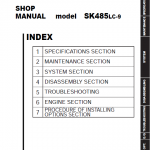 Kobelco Sk485lc-9 Excavator Service Manual